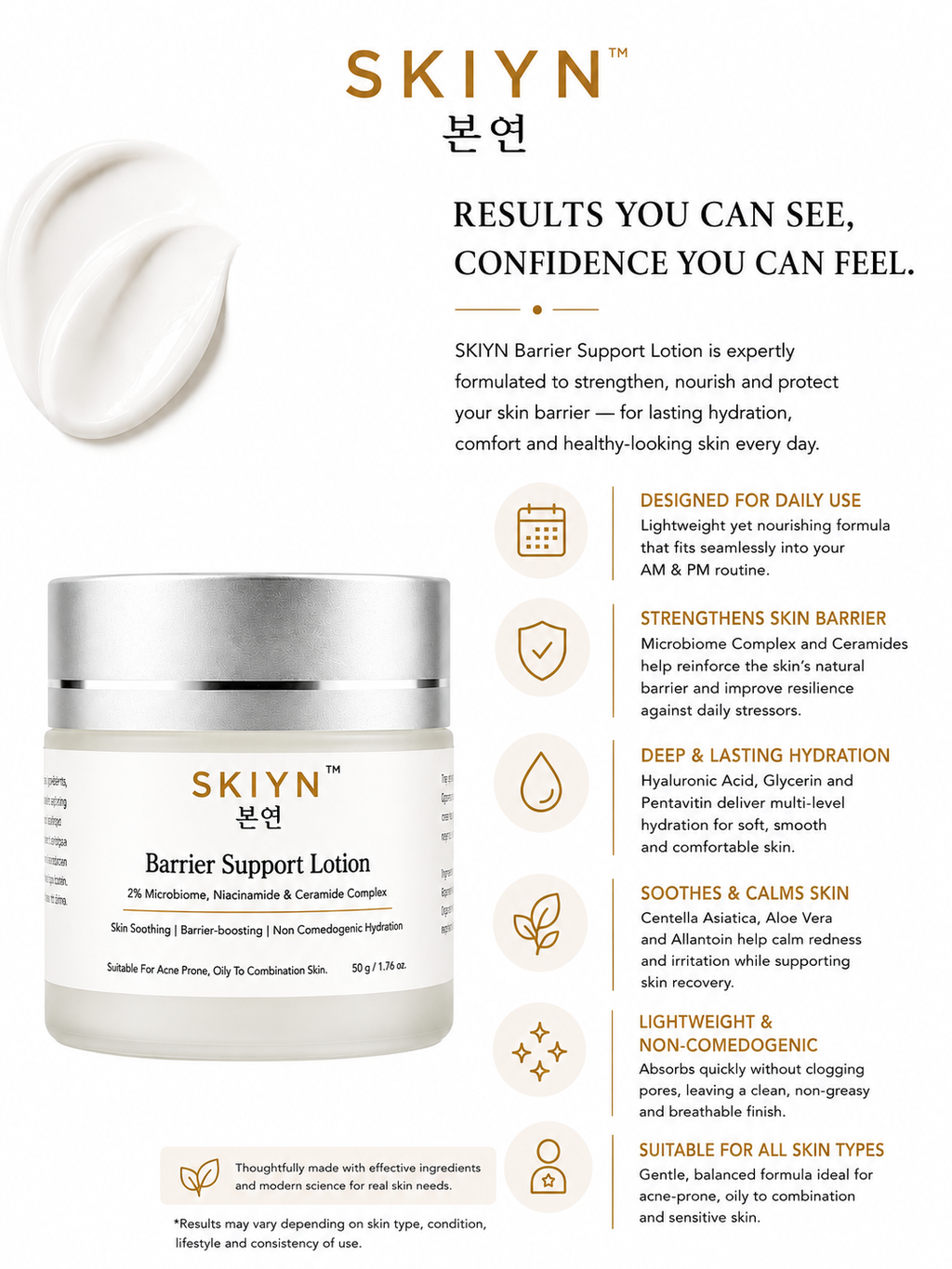 SKIYN Barrier Support Lotion 50g