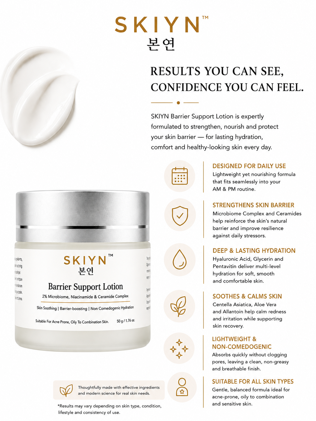 SKIYN Barrier Support Lotion 50g