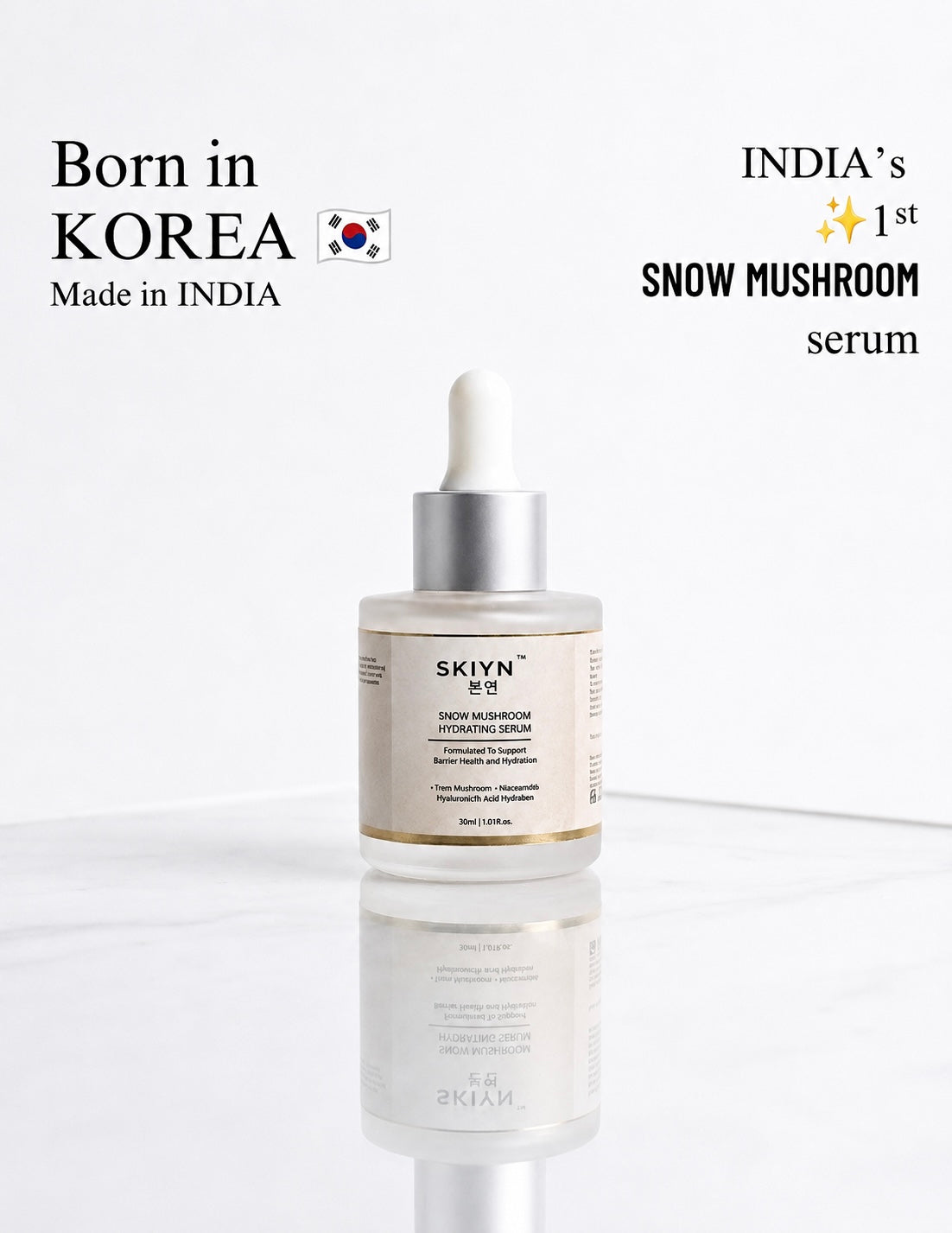 SKIYN Snow Mushroom Hydrating Serum with Ceramides