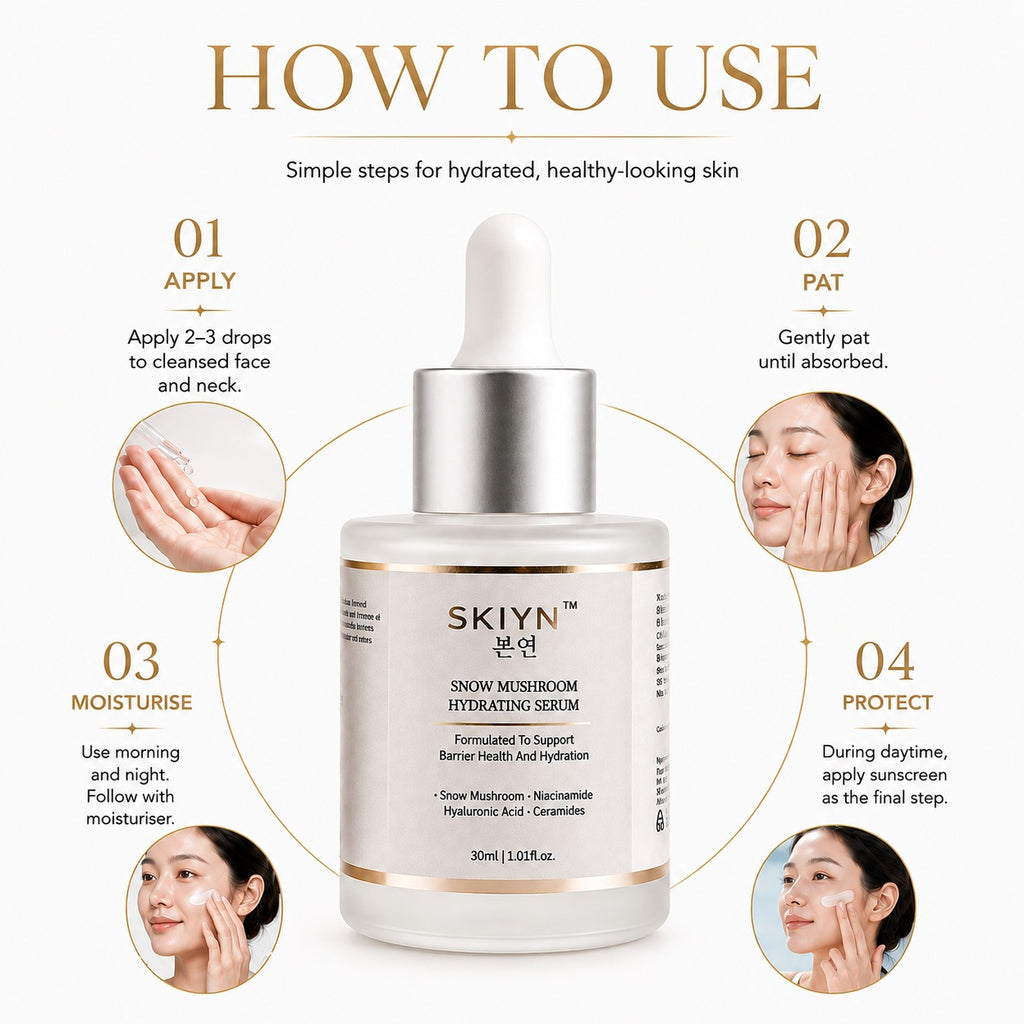 SKIYN Snow Mushroom Hydrating Serum with Ceramides
