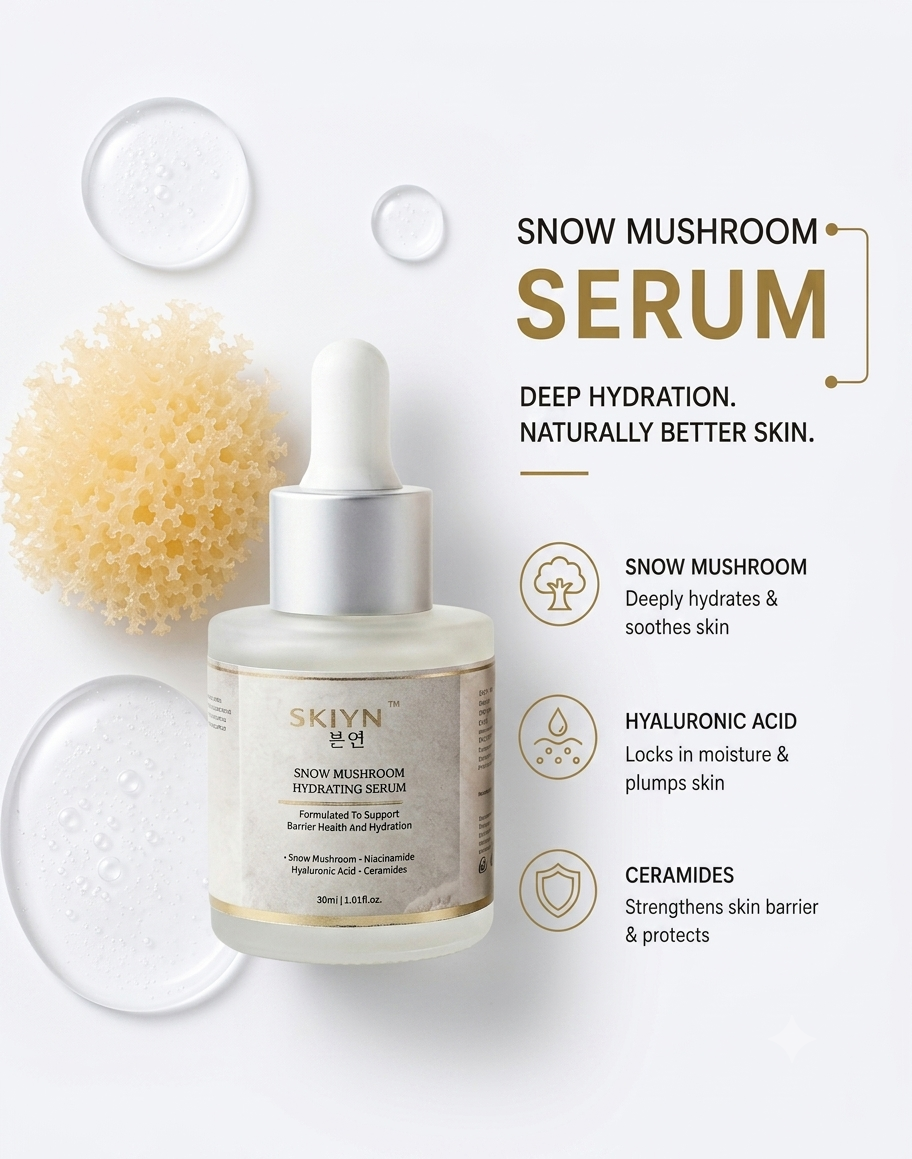 SKIYN Snow Mushroom Hydrating Serum with Ceramides
